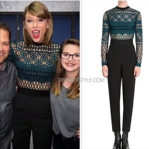 Self-Portrait cutwork jumpsuit Taylor Swift